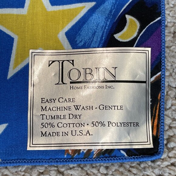 Vintage 6 Tobin Halloween Cloth Dinner Napkins Bewitched Witch Pumpkins 17x17" - Picture 7 of 7